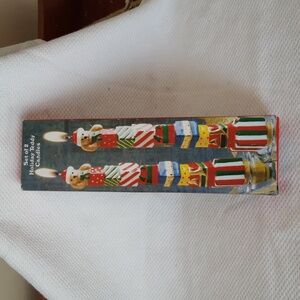 Set of 2 Holiday Teddy Candles